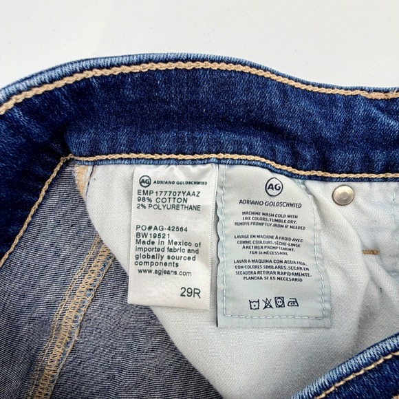 AG Adriano Goldschmied Farrah Skinny Ankle Jeans Dark Wash Size 29R - Picture 4 of 8